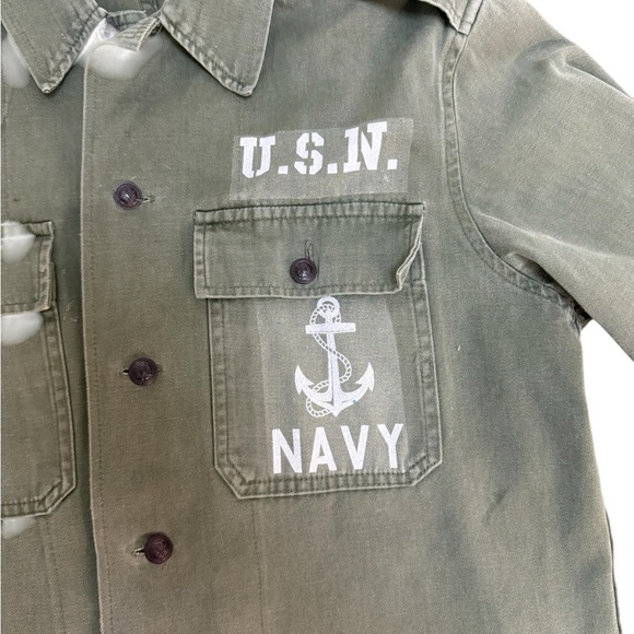 Vintage US Navy Shirt Size 48 (M) - Picture 5 of 7